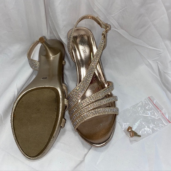 Silver Slipper Size 8 medium - Picture 1 of 2